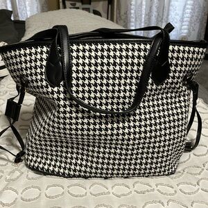 Black and White houndstooth Montana West tote